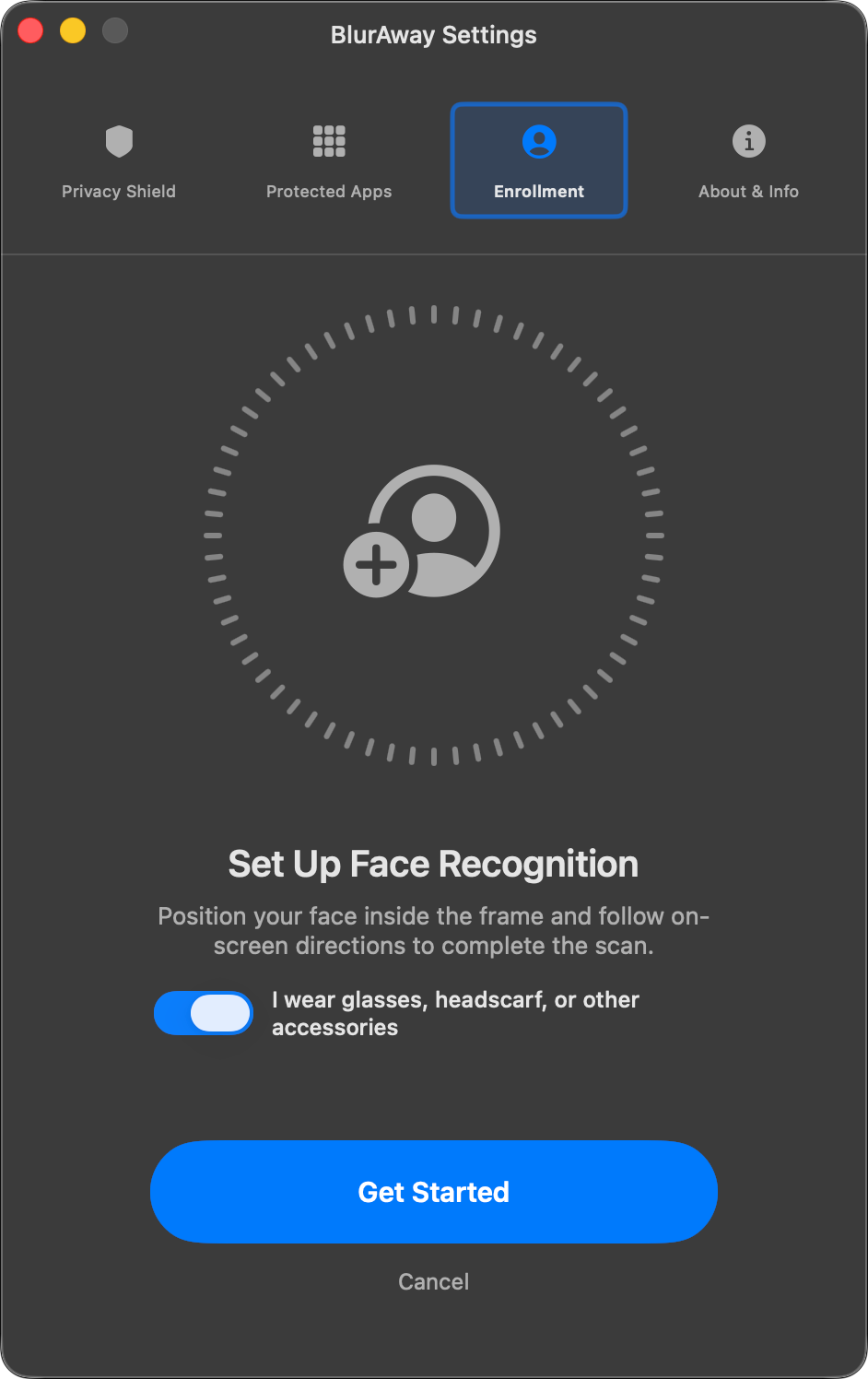 Face enrollment illustration